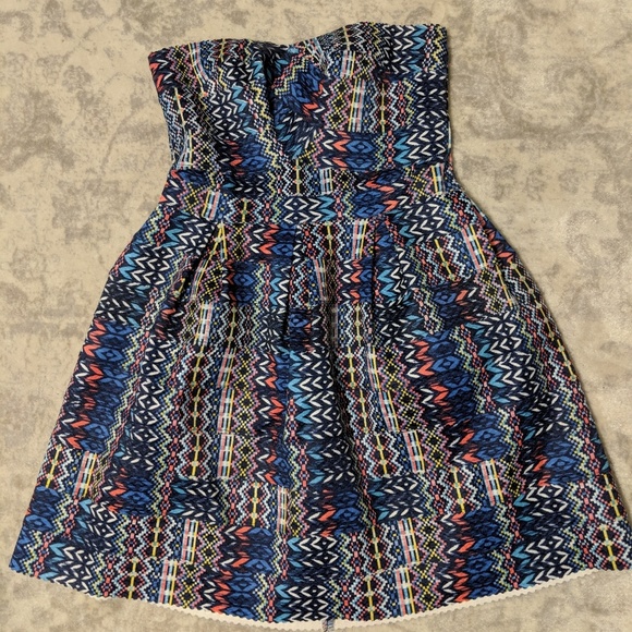 Ina Dresses & Skirts - Ina Aztec Bandage Party Dress Multicolor